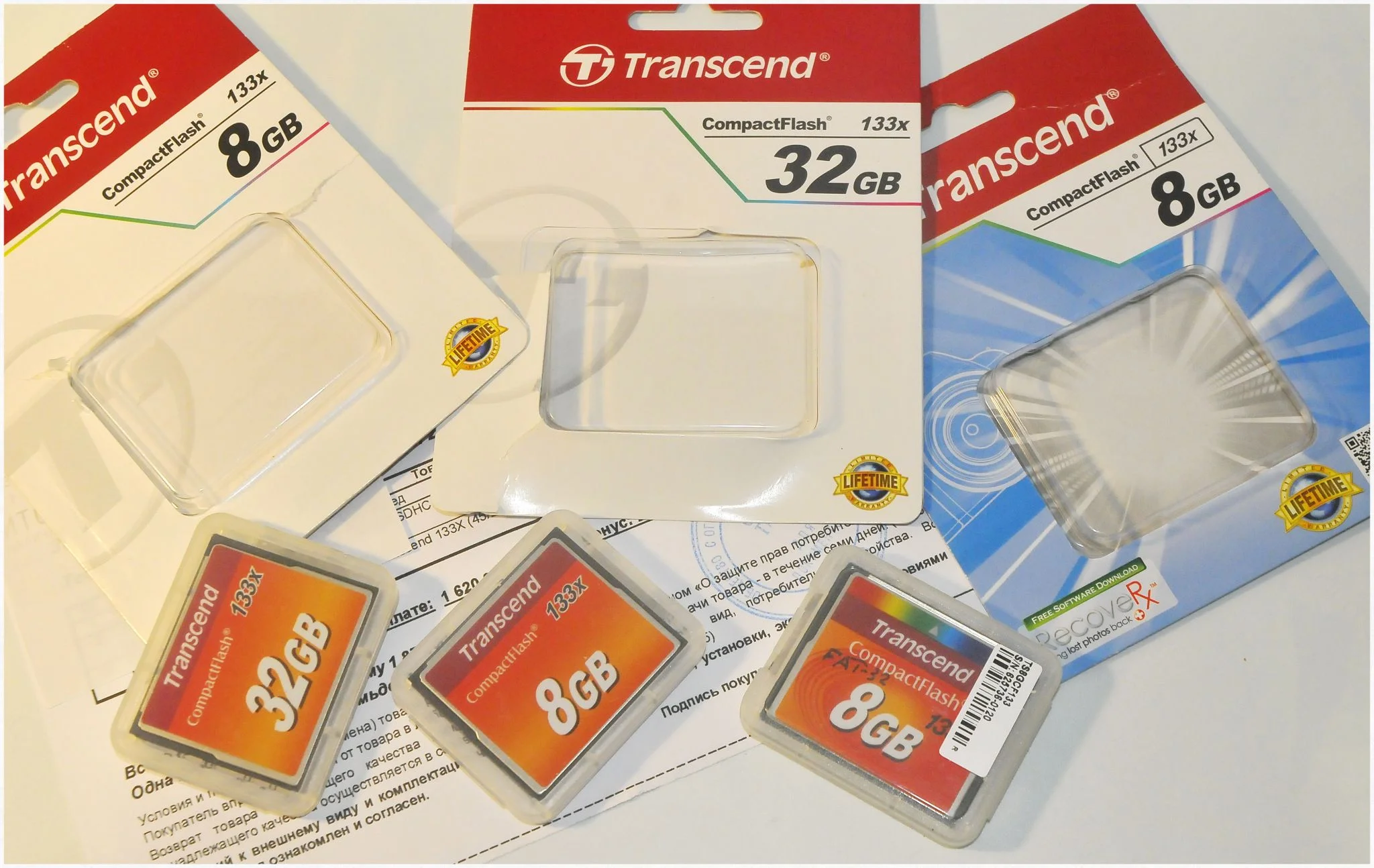 Флеш карта CF 32GB Transcend, 133X