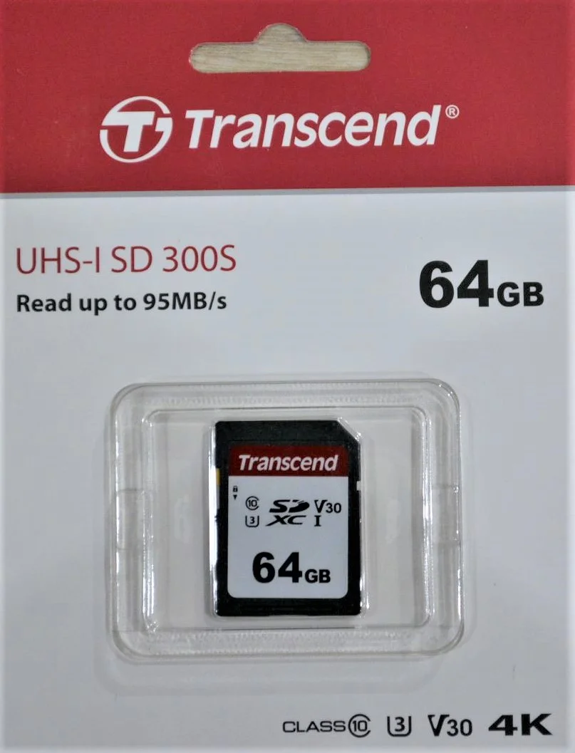 Флеш карта SD 64GB Transcend SDХC UHS-I U3 V30