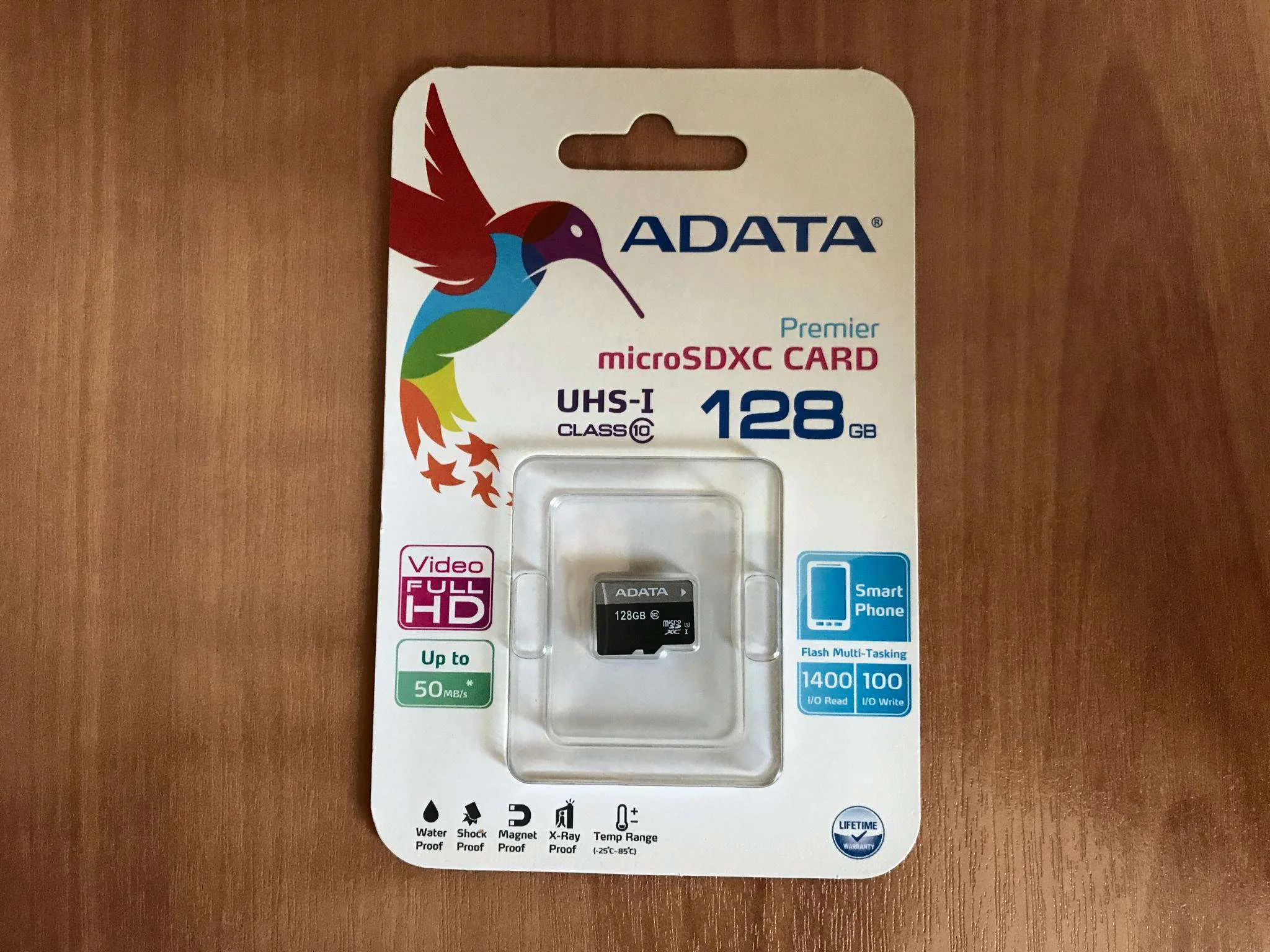 Флеш карта microSD 128GB A-DATA Premier Pro microSDXC Class 10 UHS-I U3 V30S A2 100/85 MB/s (SD адаптер)