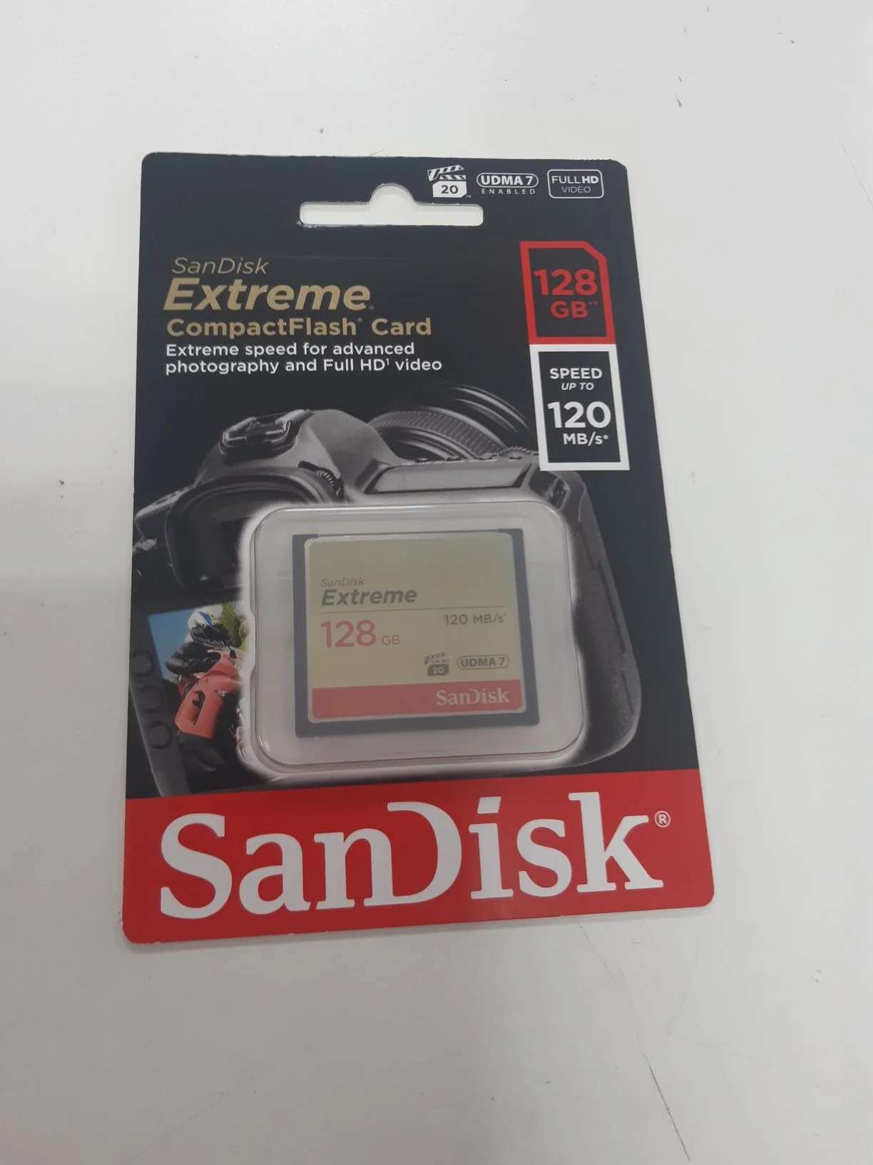 Флеш карта CF 128GB SanDisk Extreme 120MB/s