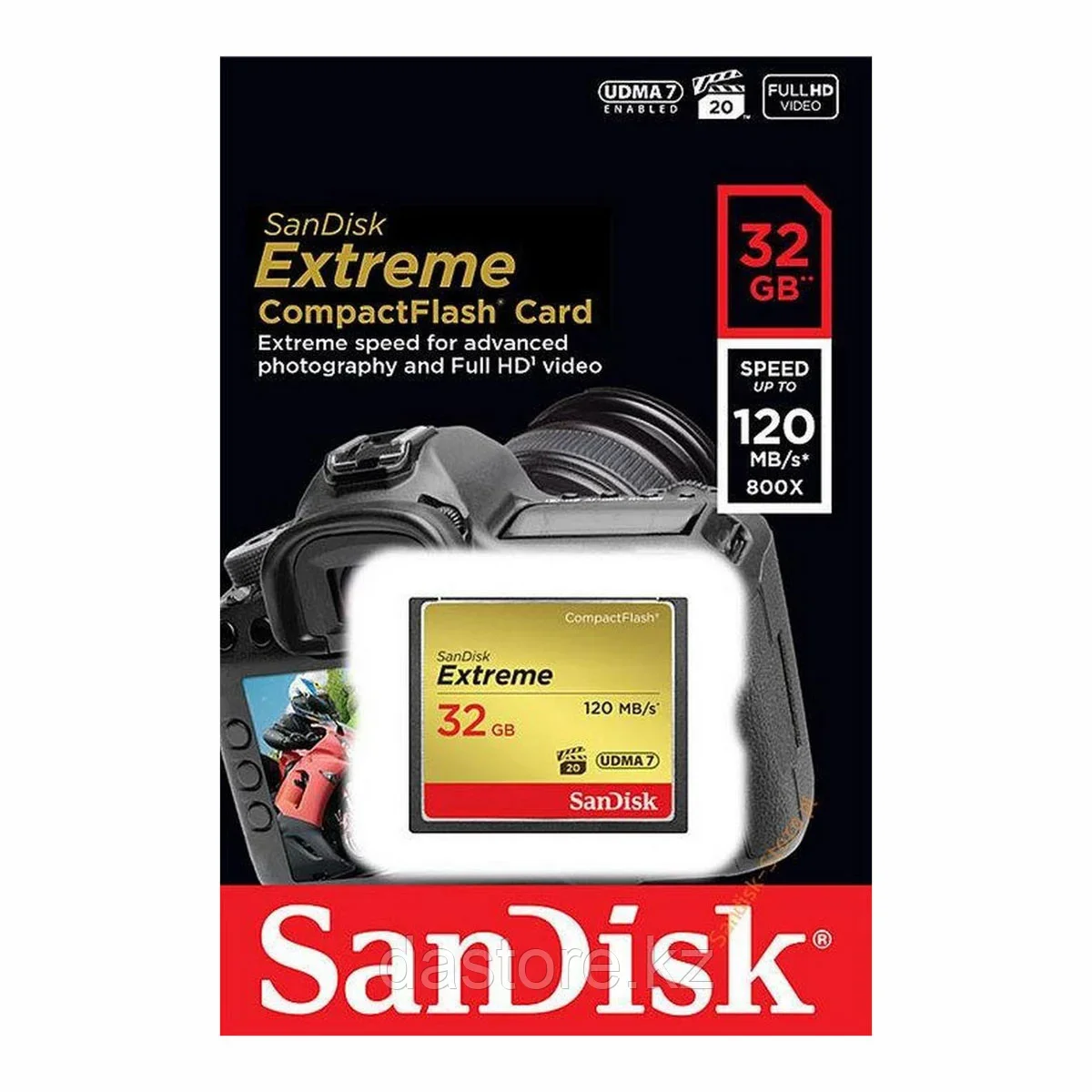 Флеш карта CF 128GB SanDisk Extreme 120MB/s