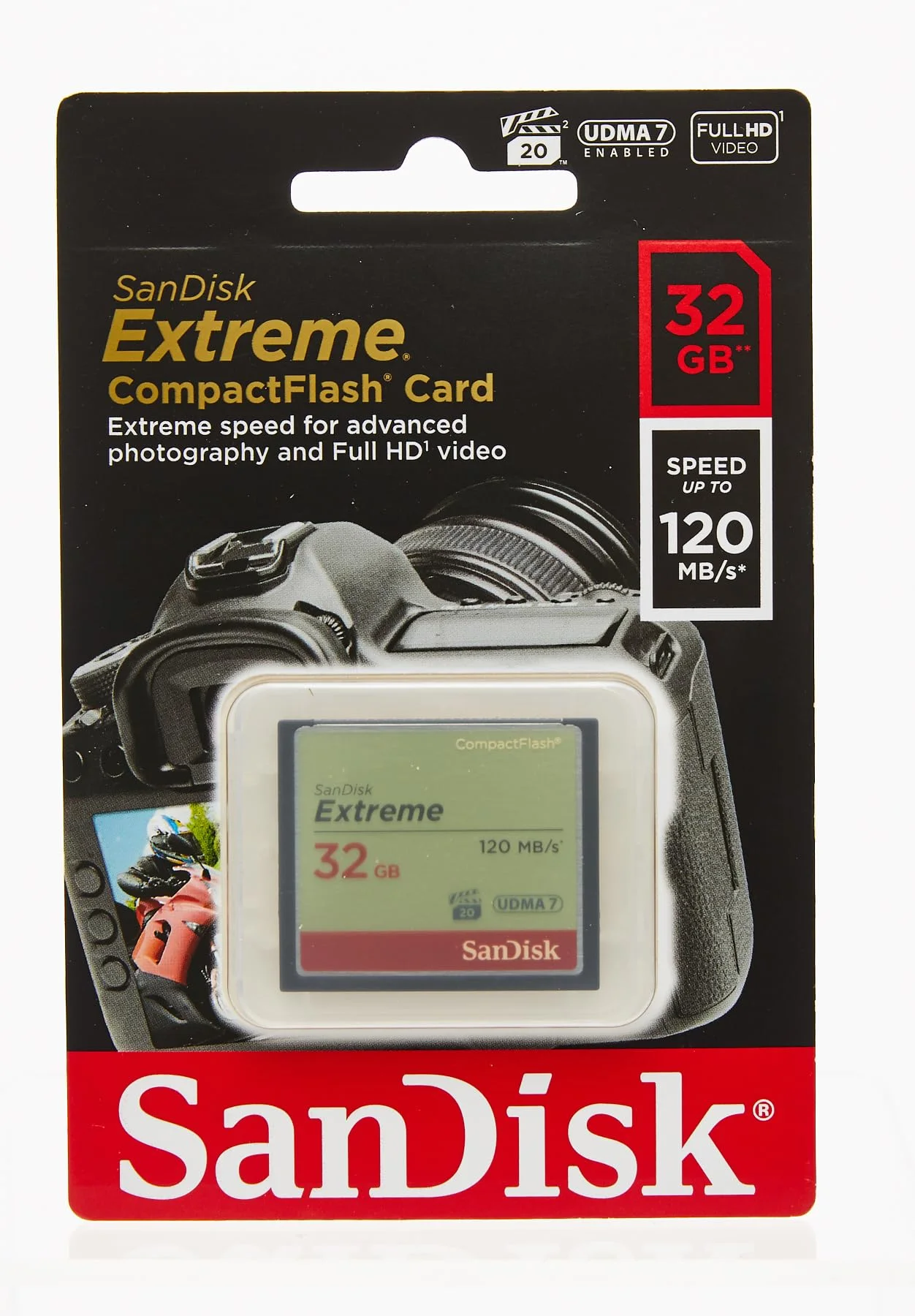 Флеш карта CF 128GB SanDisk Extreme 120MB/s