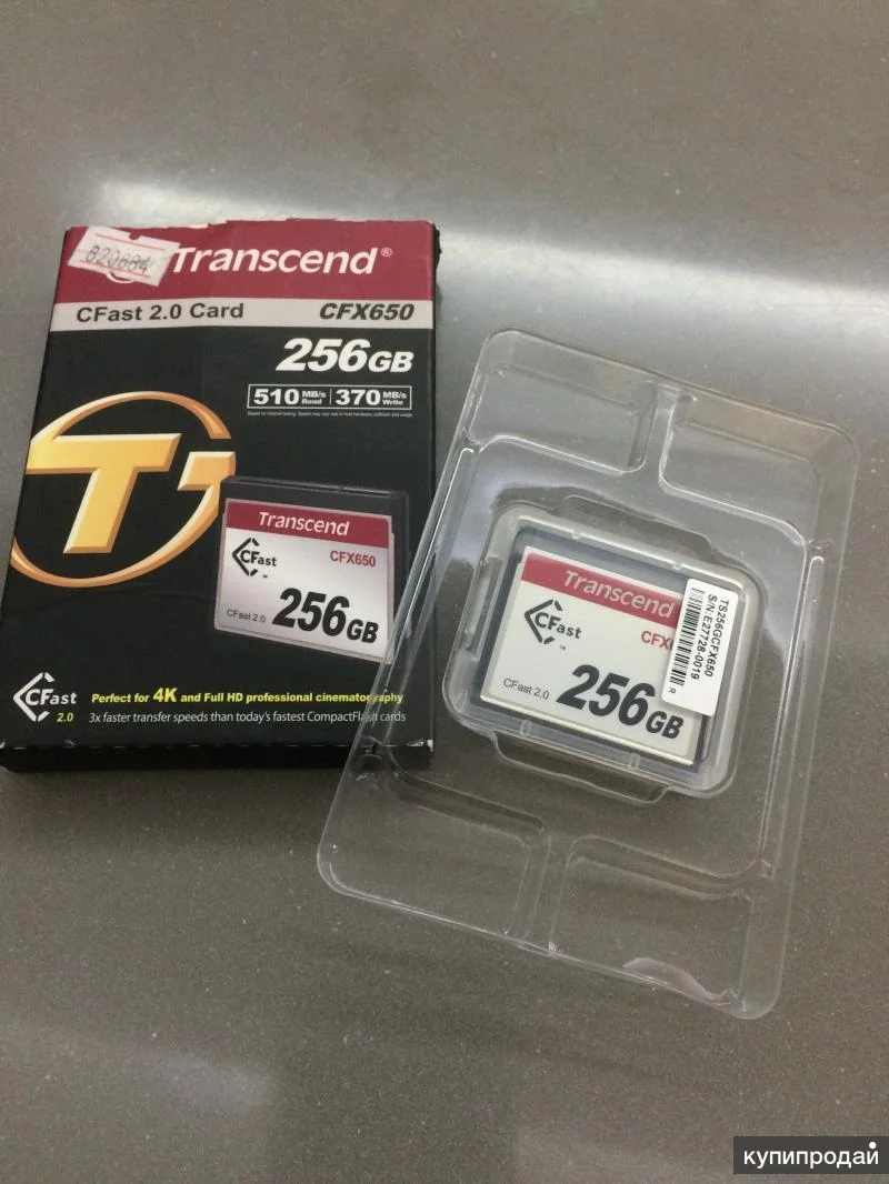 Флеш карта CFAST2.0 256GB Transcend 510Mb/s