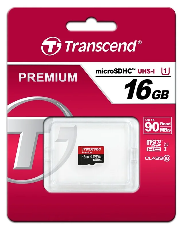 Флеш карта microSD 16GB Transcend microSDHC Class 10 UHS-1 U1, (без адаптера), TLC