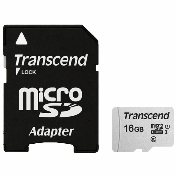 Флеш карта microSD 16GB Transcend microSDHC Class 10 UHS-1 U1, (без адаптера), TLC