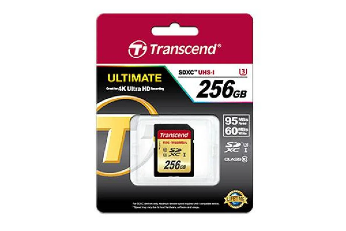 Флеш карта SD 256GB Transcend SDХC UHS-I U3 V30