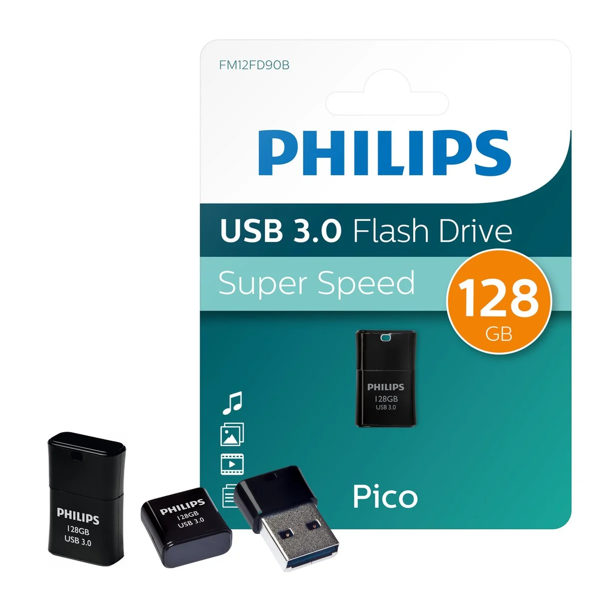 Флеш карта microSD 32GB PHILIPS microSDHC Class 10 (SD адаптер)