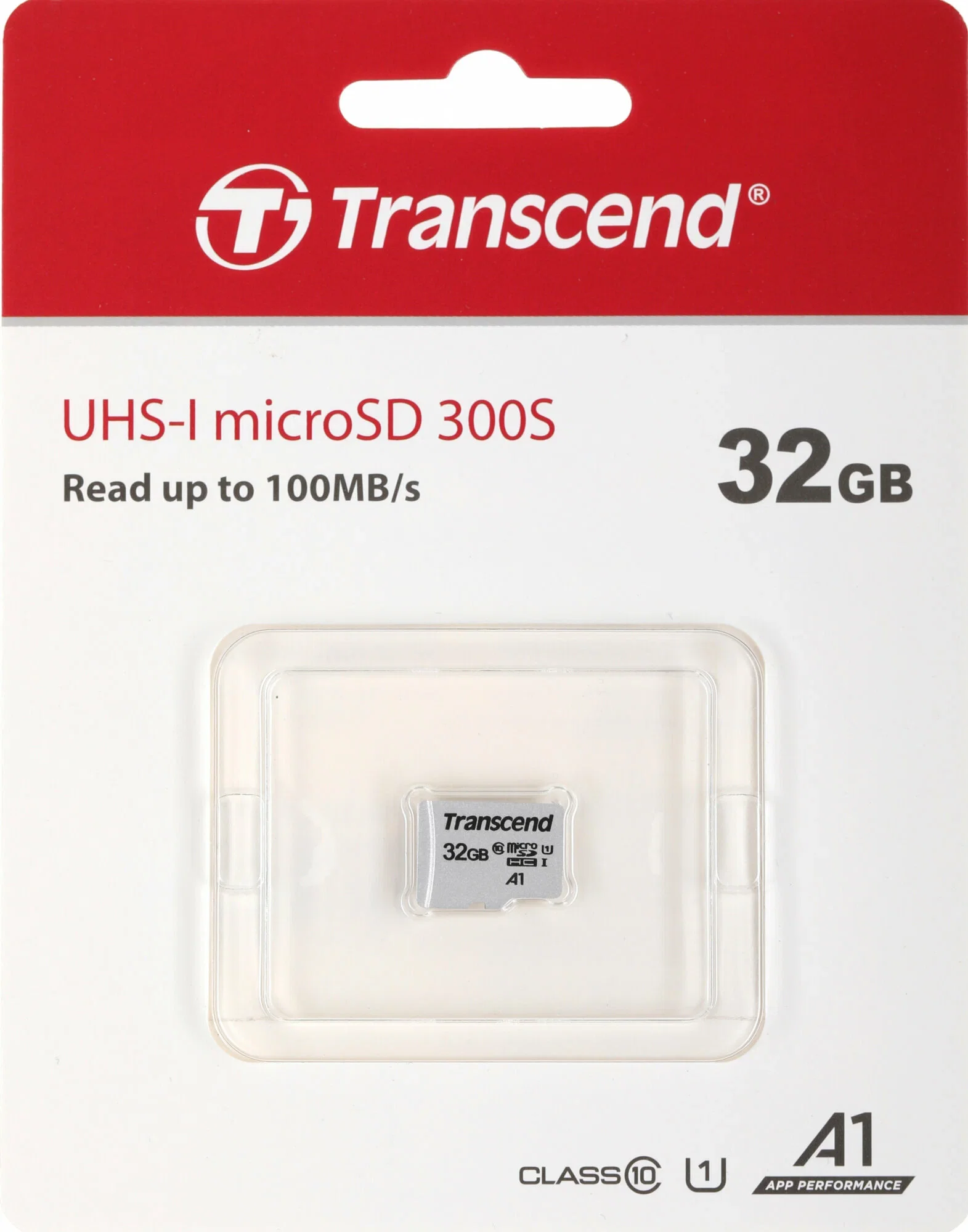 Флеш карта microSD 32GB Transcend microSDHC Class 10 UHS-1 U1, (без адаптера), TLC