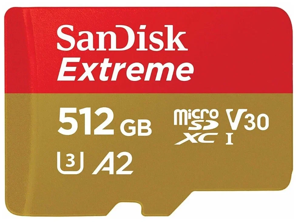 Флеш карта microSD 512GB SanDisk microSDXC UHS-I A2 V30 U3 Extreme 190MB/s