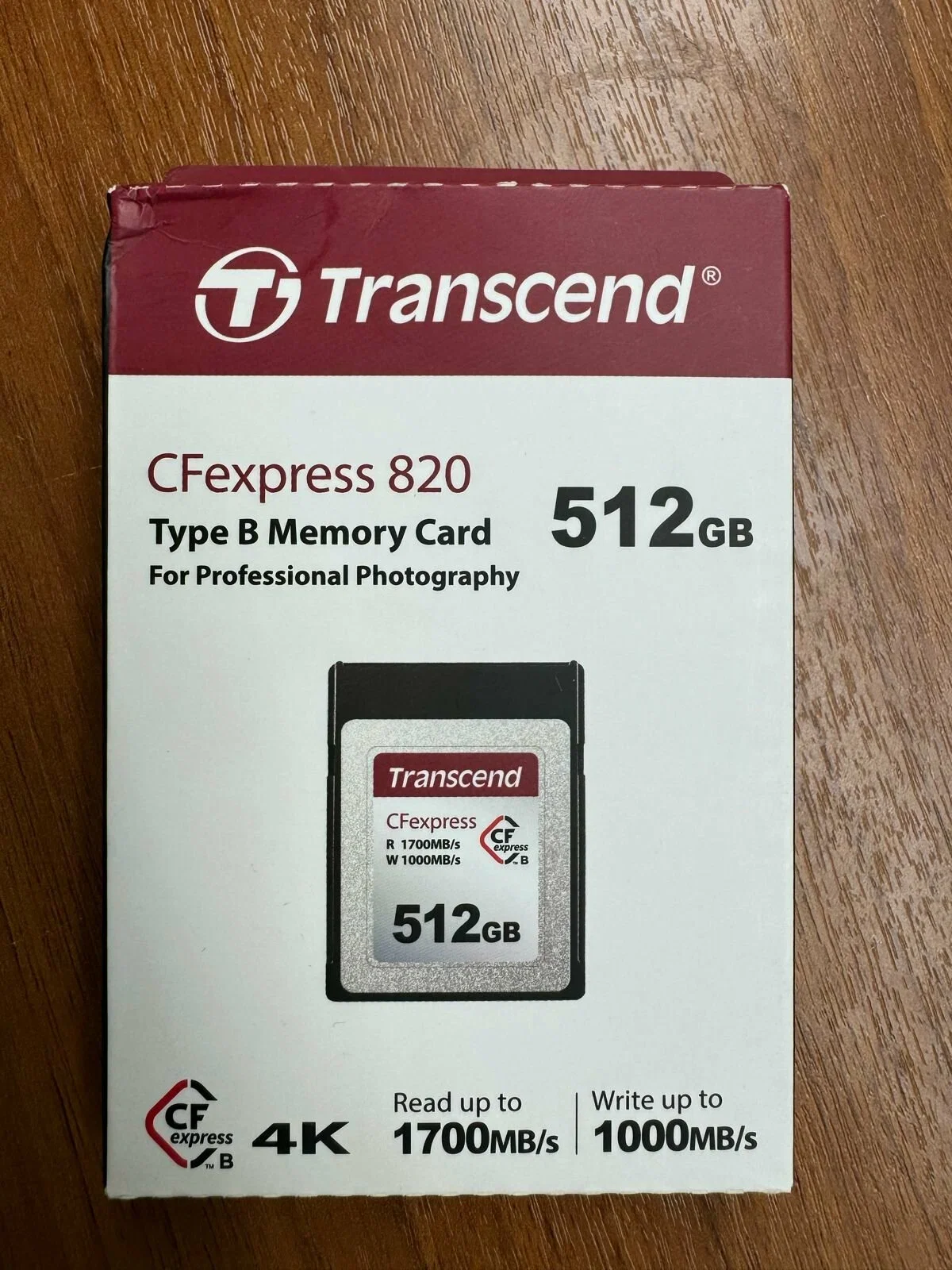 Флеш карта CFexpress Type B 512GB STranscend CFexpress 820 Type B 1000/1700 Mb/s