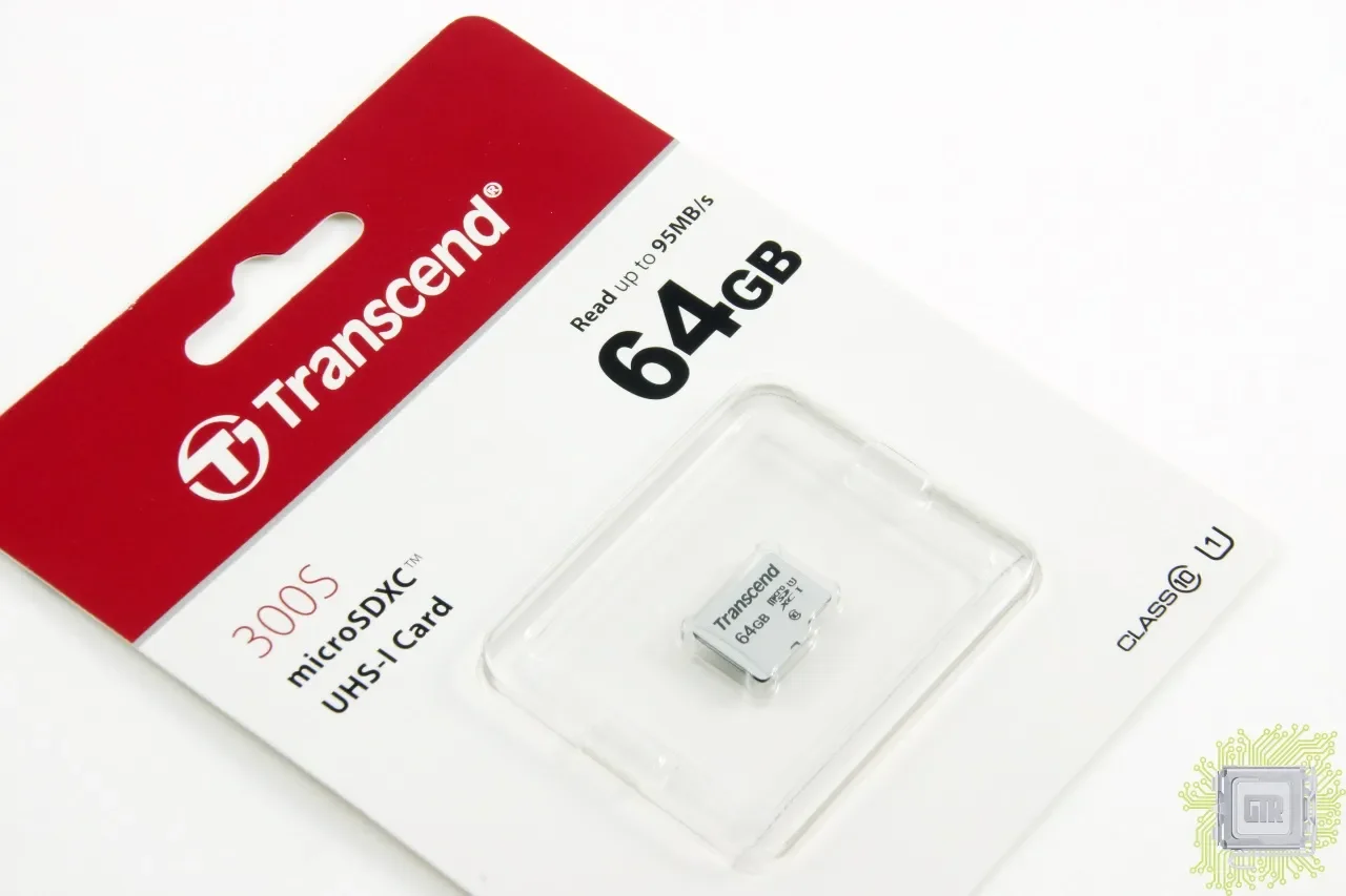 Флеш карта microSD 64GB Transcend microSDXC Class 10 UHS-I U1, (SD адаптер), TLC