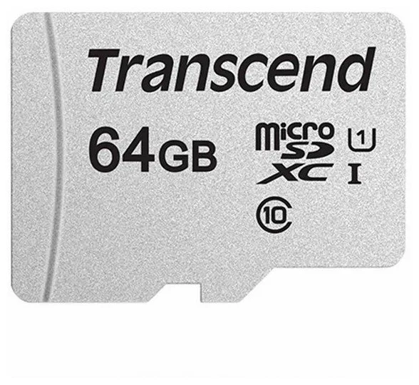 Флеш карта microSD 64GB Transcend microSDXC Class 10 UHS-I U1, (без адаптера), TLC