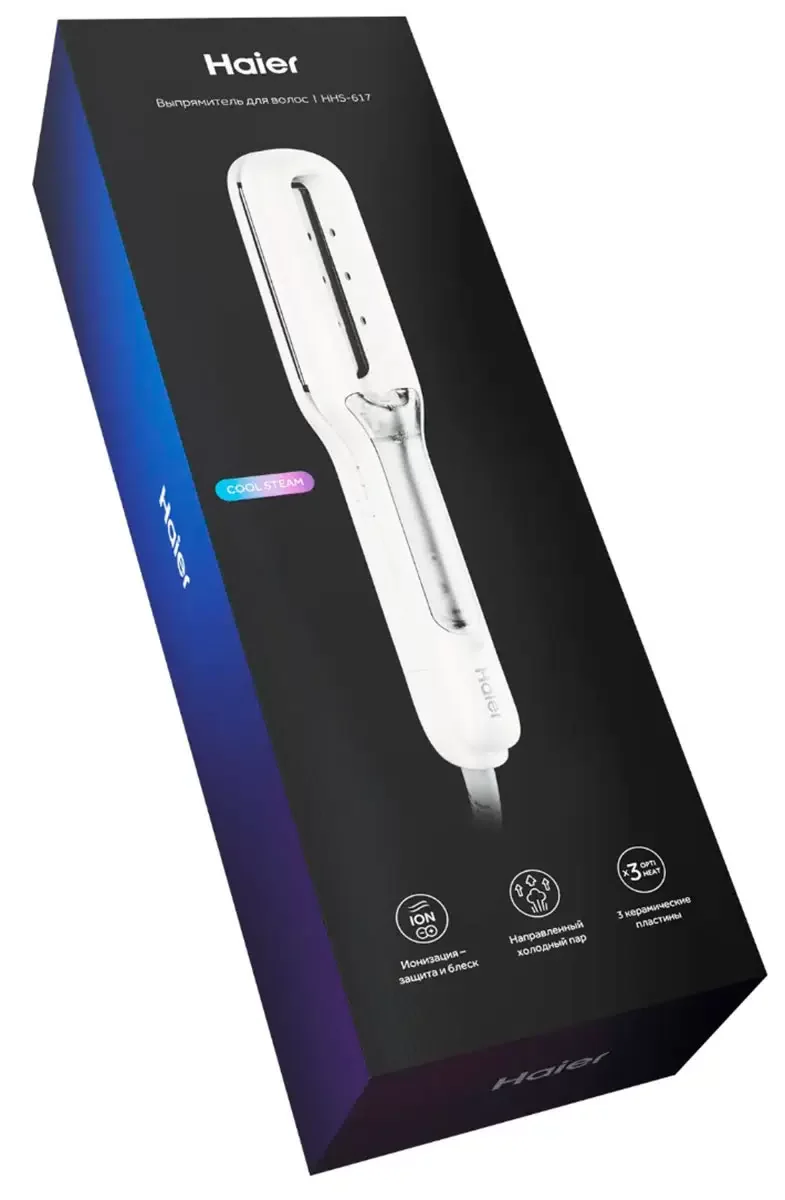 Выпрямитель для волос Haier HHS-617, белый