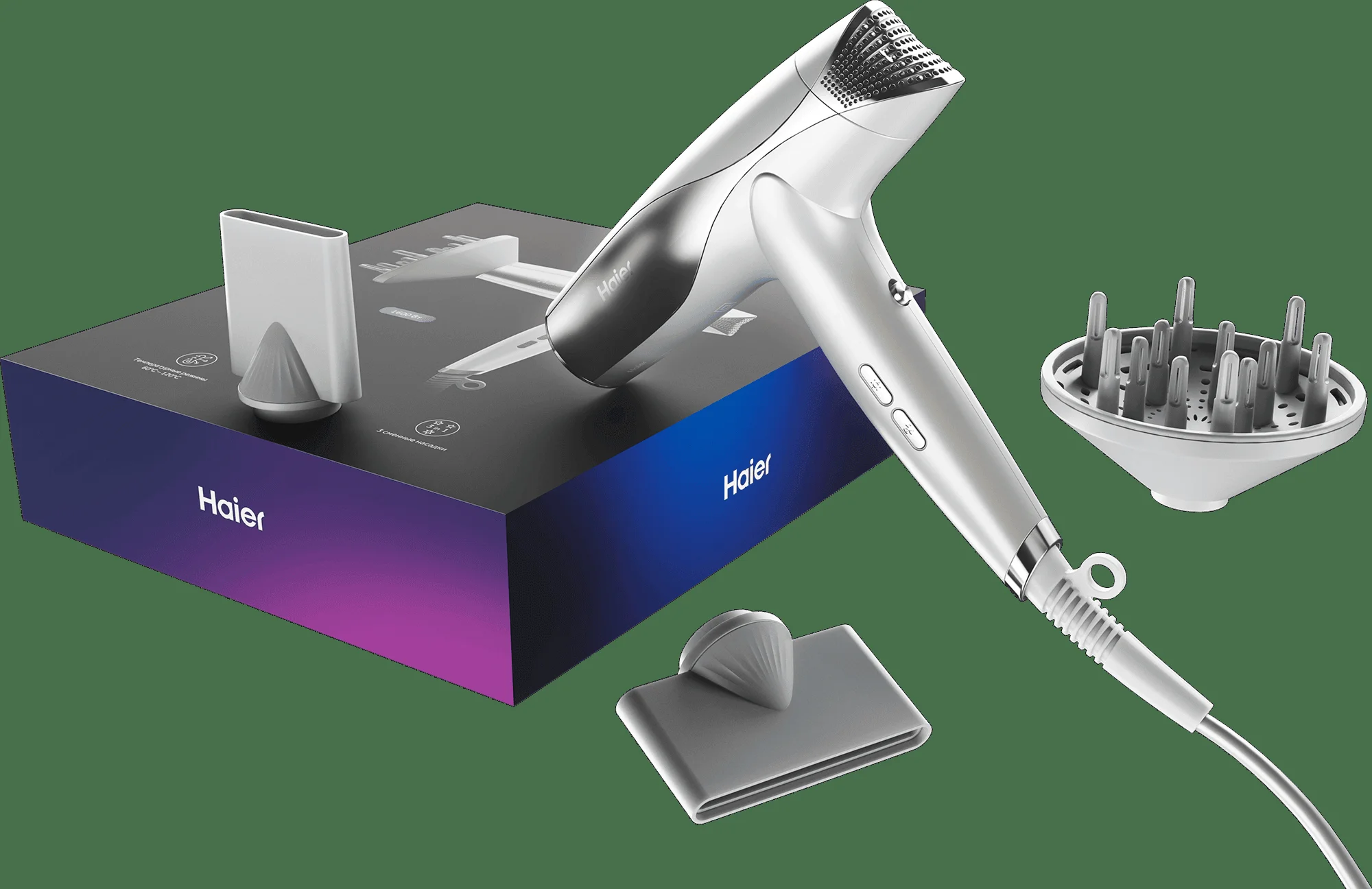 Фен Haier HHD-602, белый