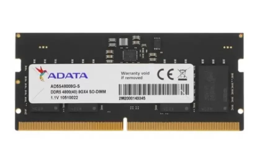 Оперативная память Adata SO-DIMM DDR5 8GB 4800MHz (AD5S48008G-S)