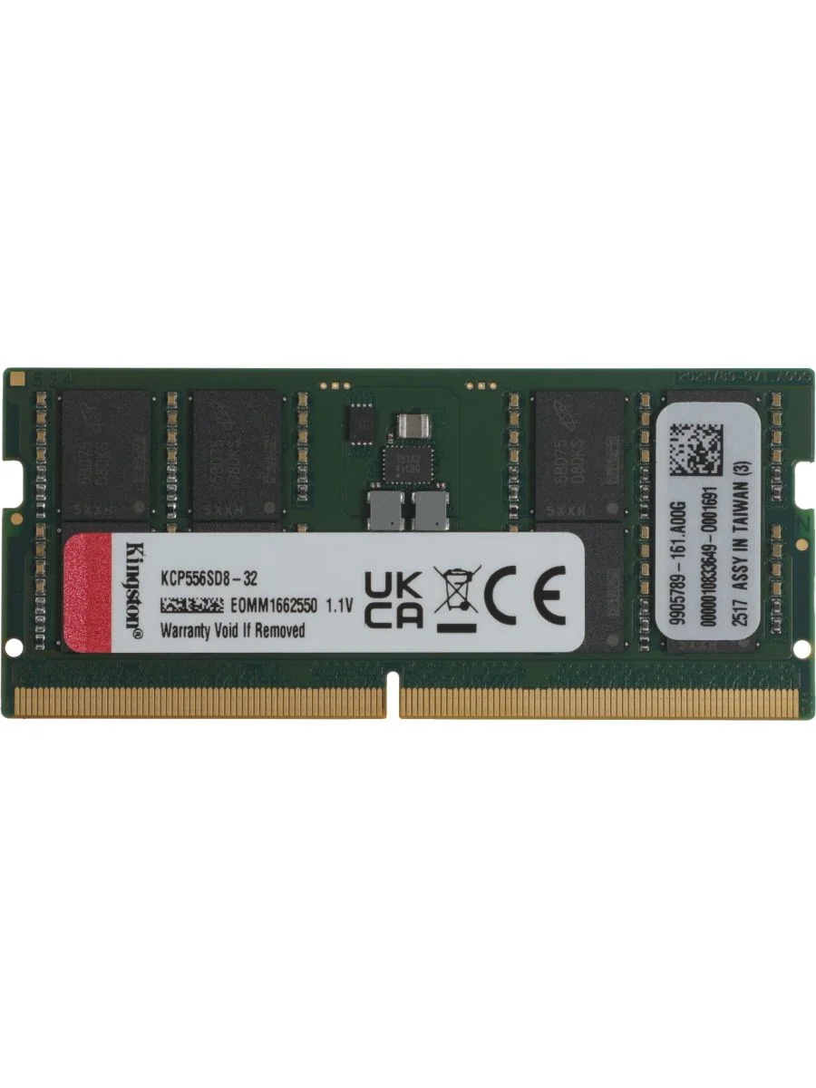 Оперативная память Kingston DDR5 16GB 5600MHz SODIMM (KCP556SS8-16)