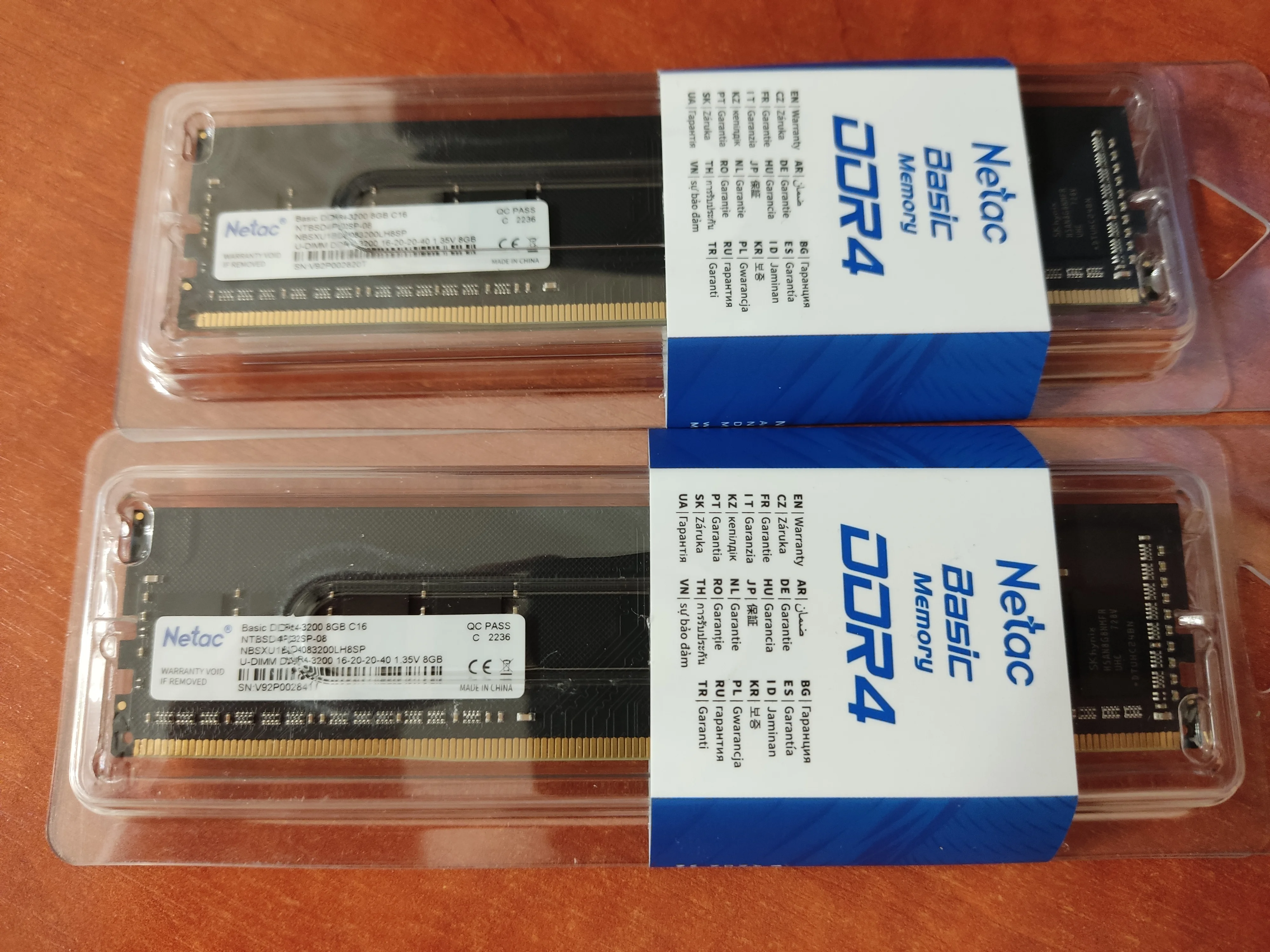 Оперативная память Netac DDR4 8GB 3200MHz (NTBSD4P32SP-08)