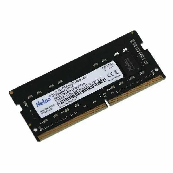 Оперативная память Netac DDR4 SO-DIMM 8GB 3200MHz (NTBSD4N32SP-08)