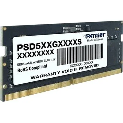 Оперативная память Patriot Memory SO-DIMM DDR5 16GB 5600MHz Signature Line (PSD516G560081S)