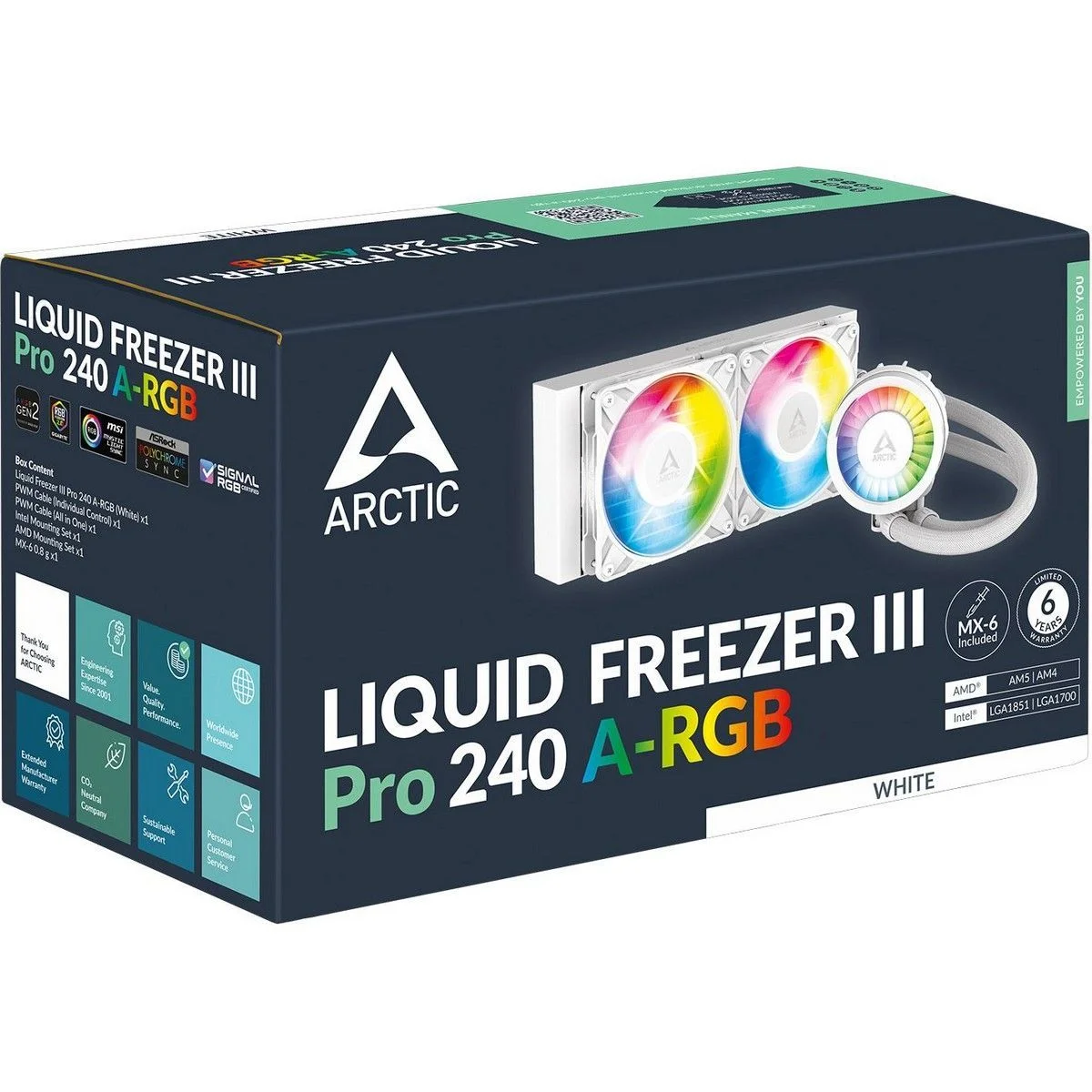 СЖО для процессоров Arctic Liquid Freezer III Pro 240 A-RGB White (ACFRE00186A)