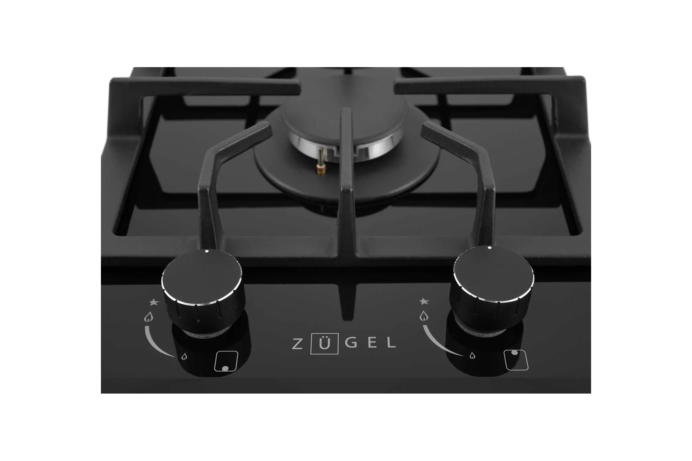 Газовая варочная панель Zugel ZGH291B, черная