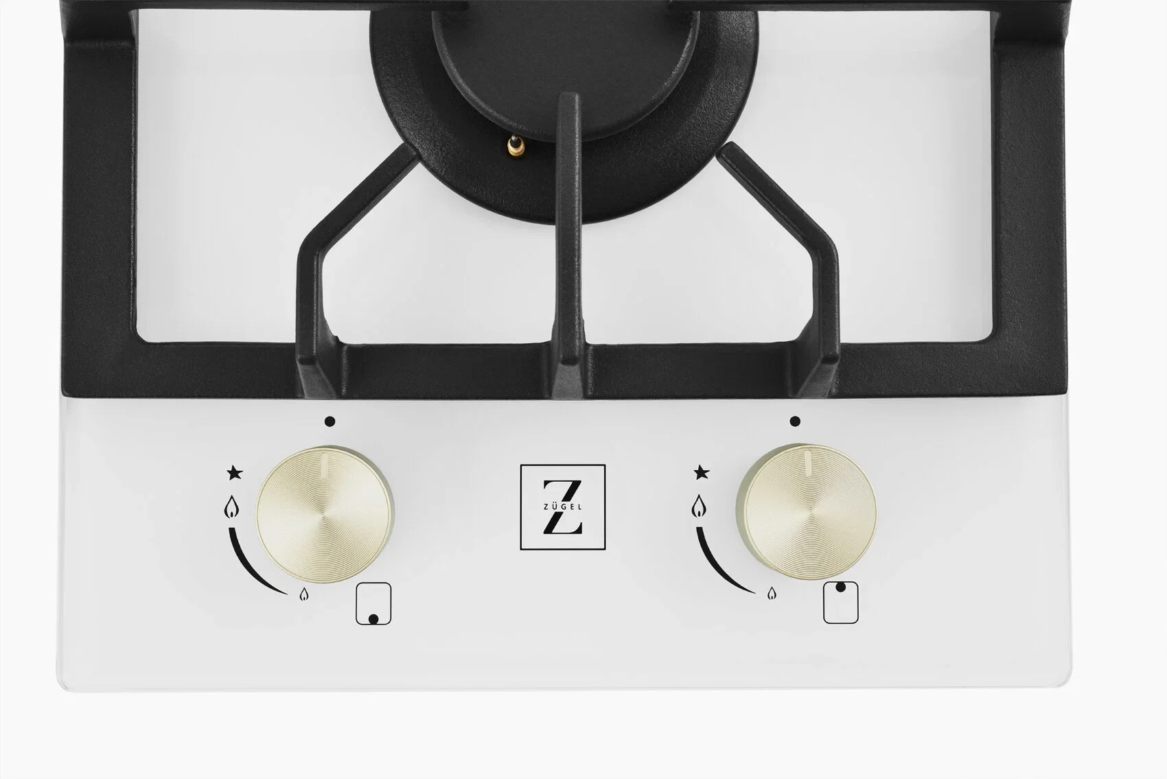 Газовая варочная панель Zugel ZGH291W, белая