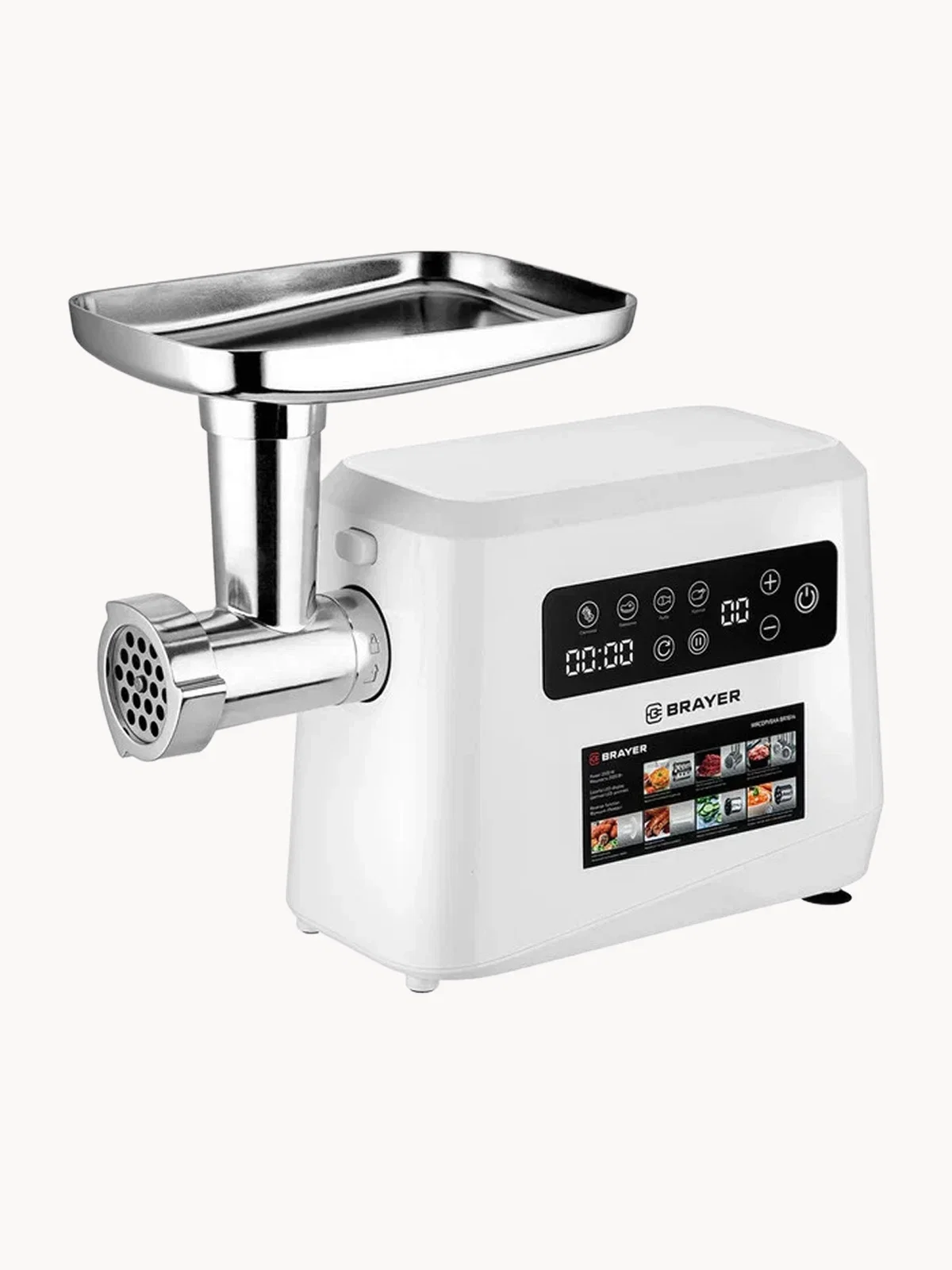 Блендер погружной BRAYER BR1270 1500Вт, венчик,измельчитель860 мл, соковыжималка, спираль. нарезка