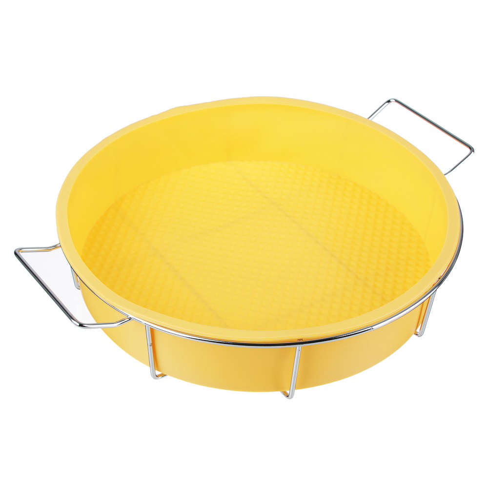 VETTA Форма силиконовая 25x6см, круглая на мет. подставке, HS-305