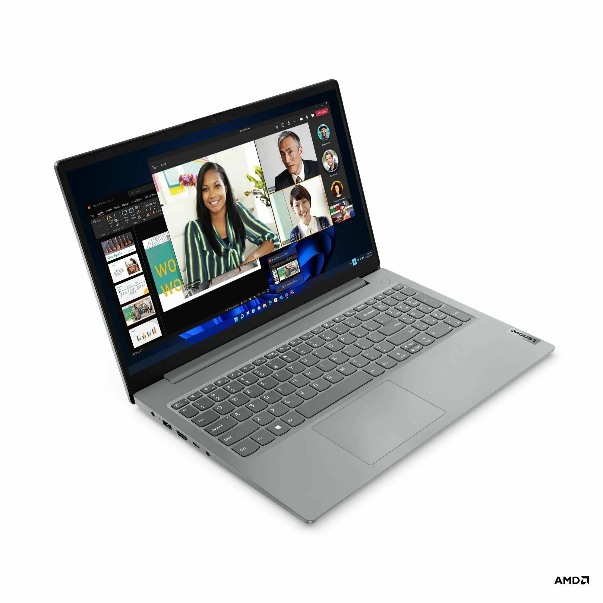 Ноутбук Lenovo V15 G4 AMN Ryzen 5 7520U 16Gb SSD512Gb AMD Radeon 610M 15.6" TN FHD (1920x1080) без ОС grey WiFi BT Cam (83CQA01BIN)