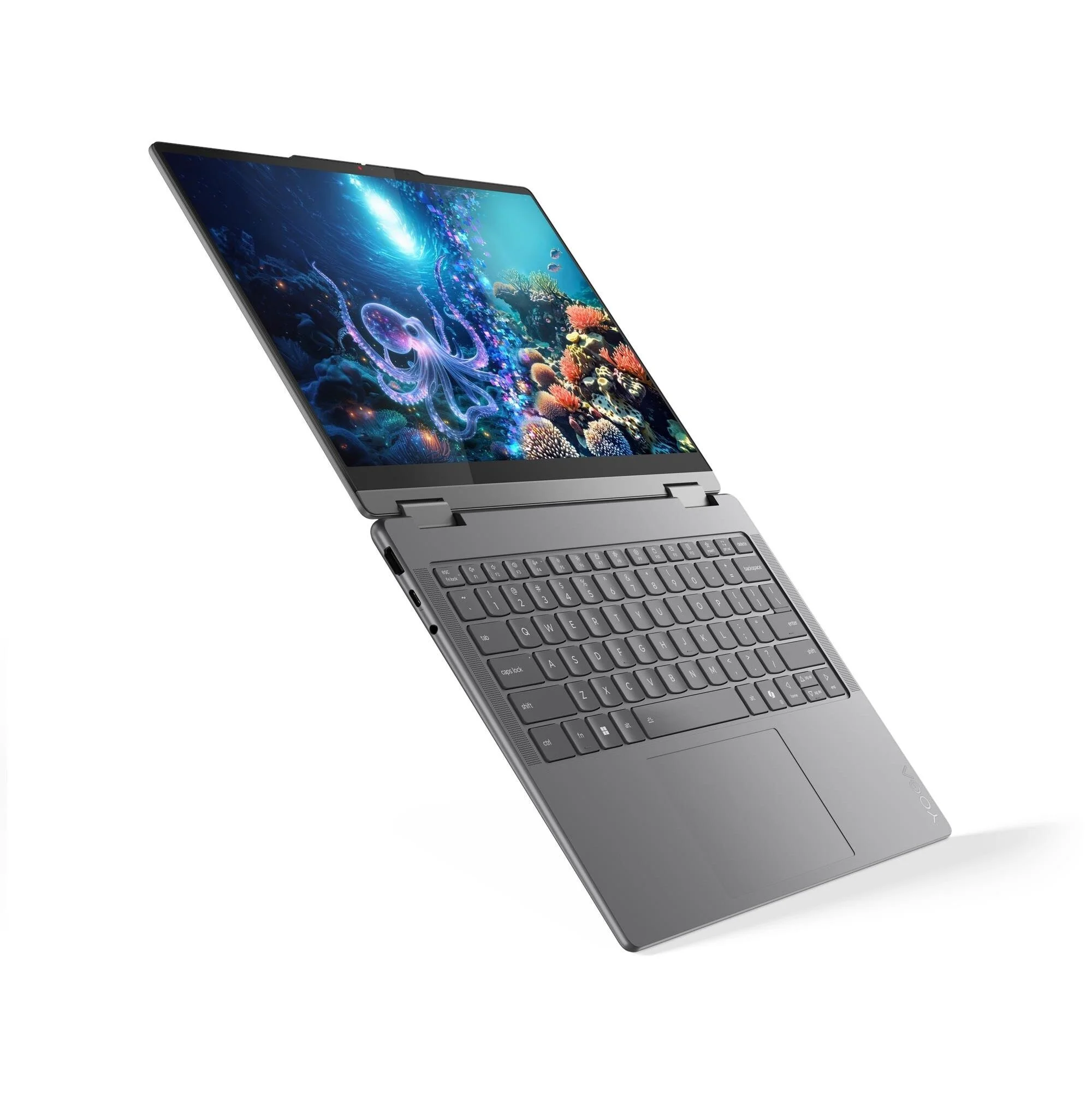 Ноутбук Lenovo Yoga 7 14AKP10 Ryzen AI 5 340 24Gb SSD1Tb AMD Radeon 840M 14" OLED Touch WUXGA (1920x1200) без ОС beige WiFi BT Cam (83JR0060RK)