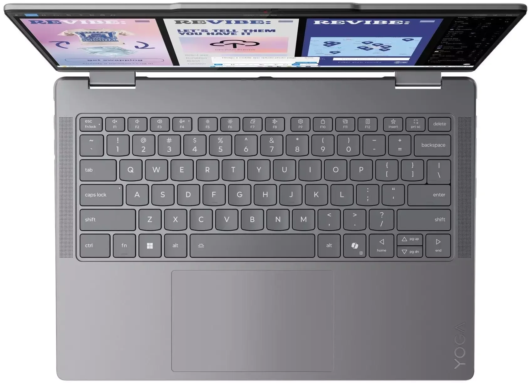 Ноутбук Lenovo Yoga 7 14ILL10 Core Ultra 7 256V 16Gb SSD512Gb Intel Arc 140V 14" OLED Touch WUXGA (1920x1200) без ОС grey WiFi BT Cam (83JQ007YRK)