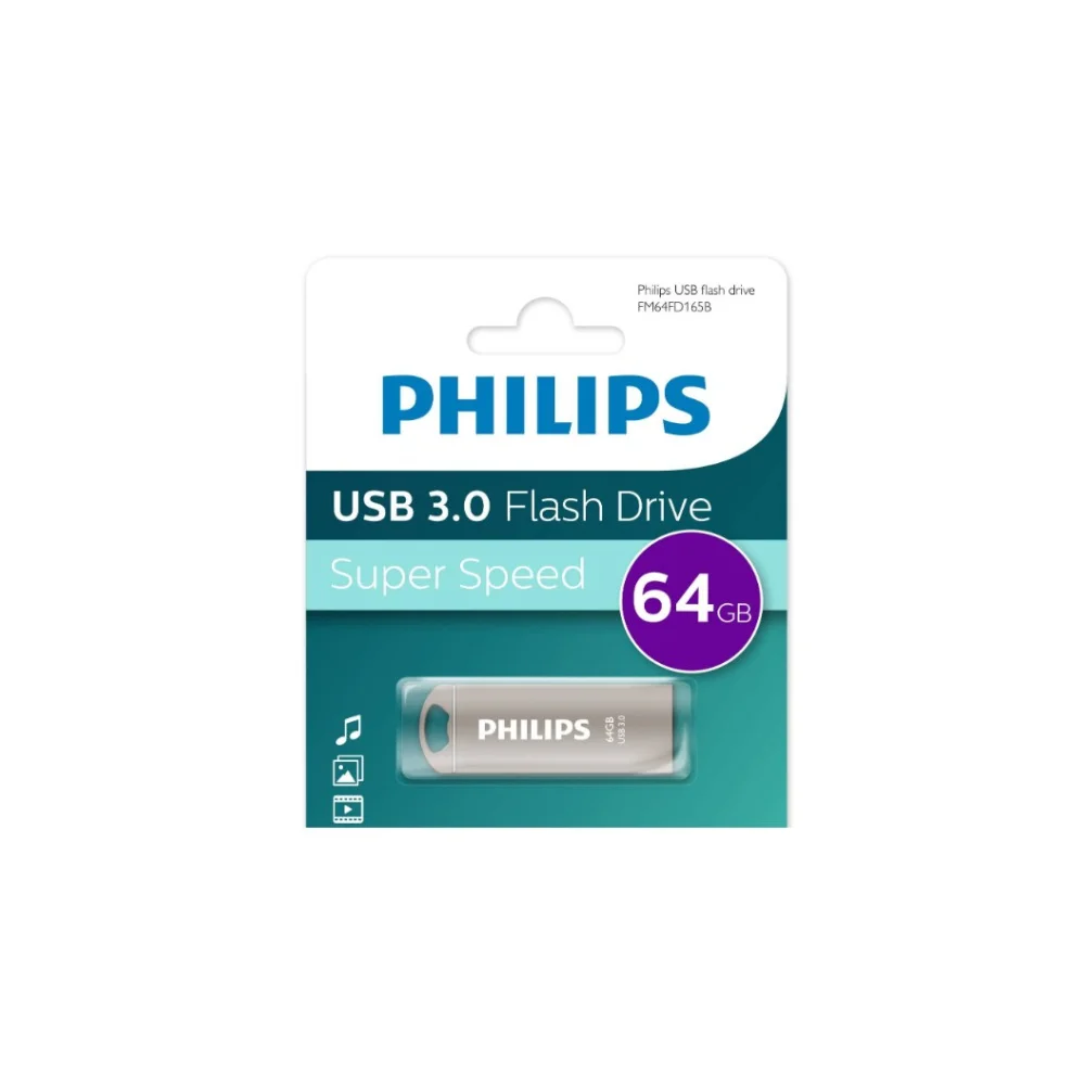 Флеш накопитель 8GB PHILIPS IRON 3.0 8GB, USB 3.0