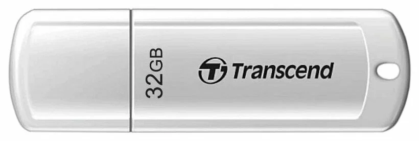 Флеш накопитель 32GB Transcend JetFlash 370, USB 2.0, Белый