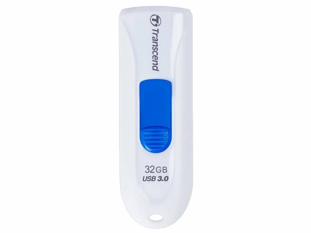 Флеш накопитель 32GB Transcend JetFlash 790, USB 3.1, Белый/Синий