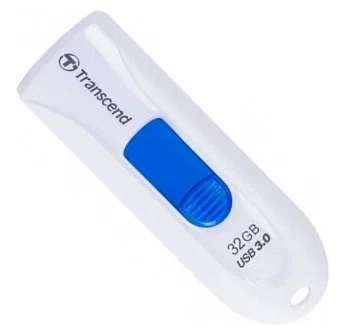 Флеш накопитель 32GB Transcend JetFlash 790, USB 3.1, Белый/Синий