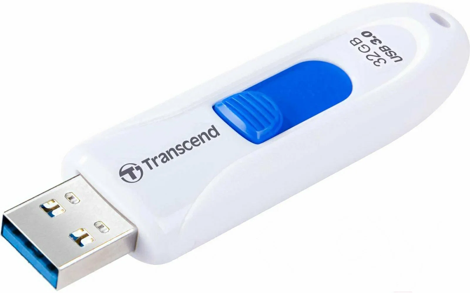 Флеш накопитель 32GB Transcend JetFlash 790, USB 3.1, Белый/Синий