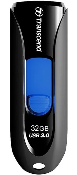 Флеш накопитель 32GB Transcend JetFlash 790, USB 3.1, Черный/Синий