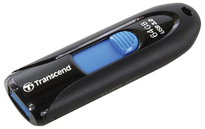 Флеш накопитель 32GB Transcend JetFlash 790, USB 3.1, Черный/Синий