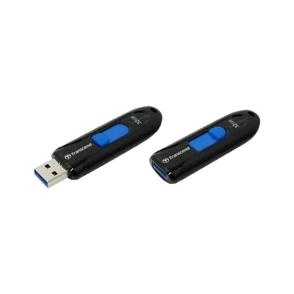 Флеш накопитель 32GB Transcend JetFlash 790, USB 3.1, Черный/Синий