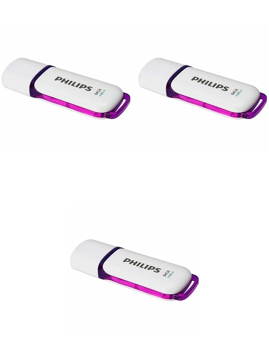 Флеш накопитель 64GB PHILIPS SNOW3.0 64GB, USB 3.0