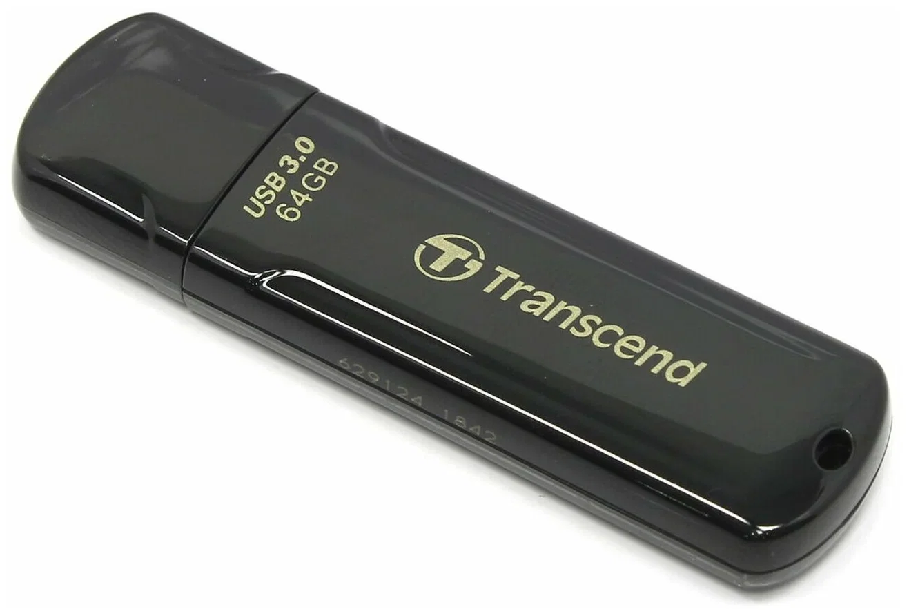 Флеш накопитель 64GB Transcend JetFlash 700, USB 3.1, Черный