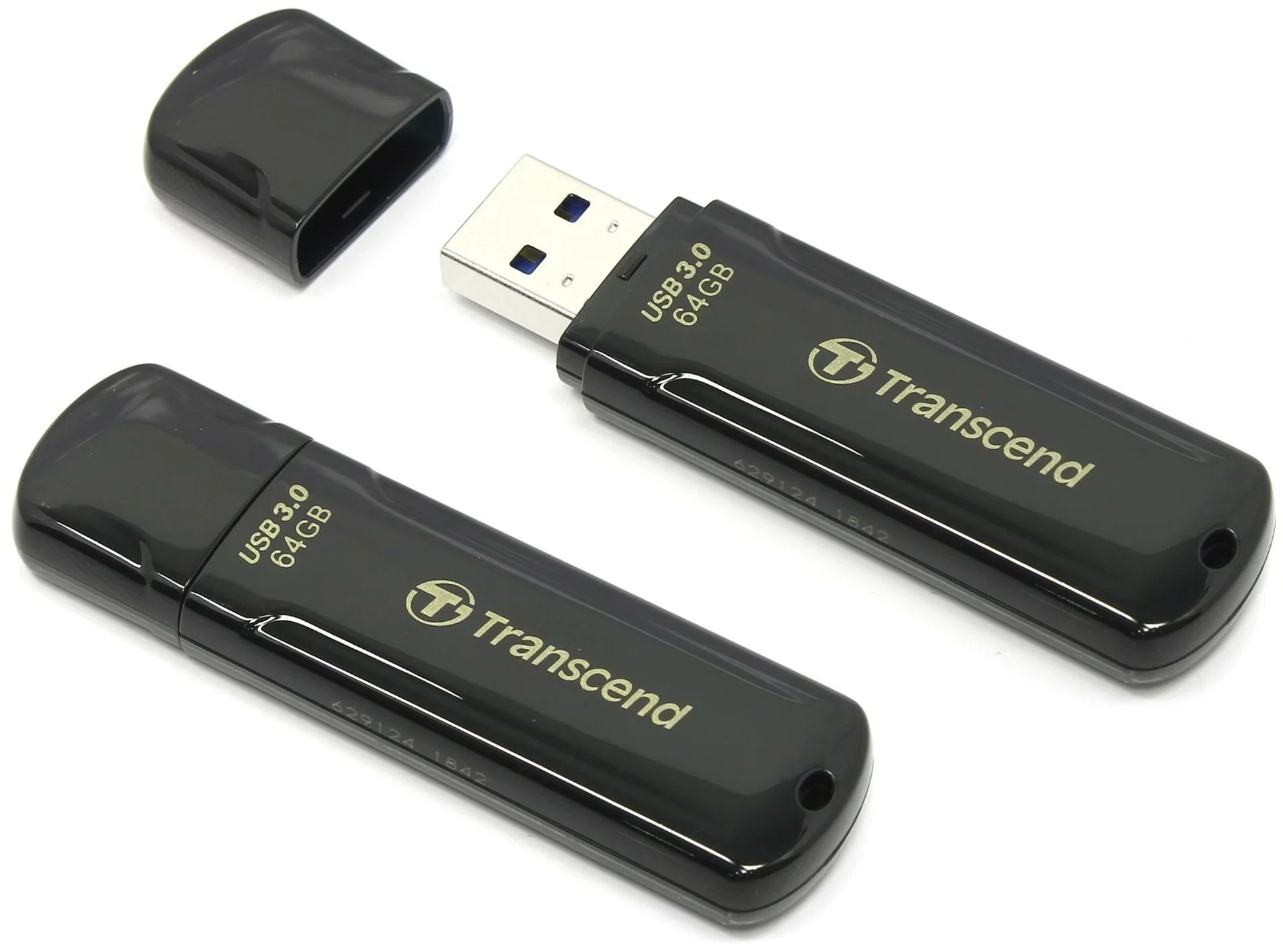 Флеш накопитель 64GB Transcend JetFlash 700, USB 3.1, Черный