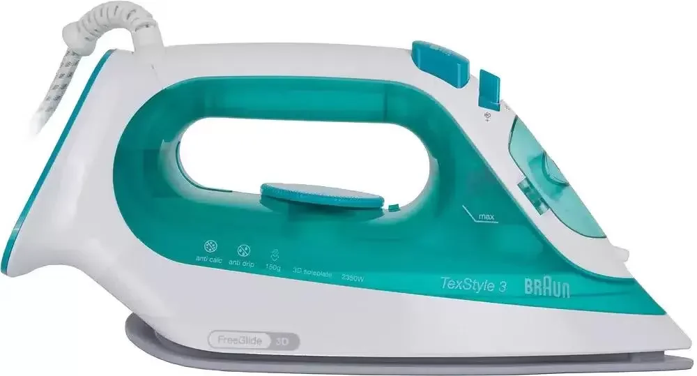 Утюг Braun SI3041 GR 2350Вт, удар 150г/мин, резервуар 270 мл, подошва керамика