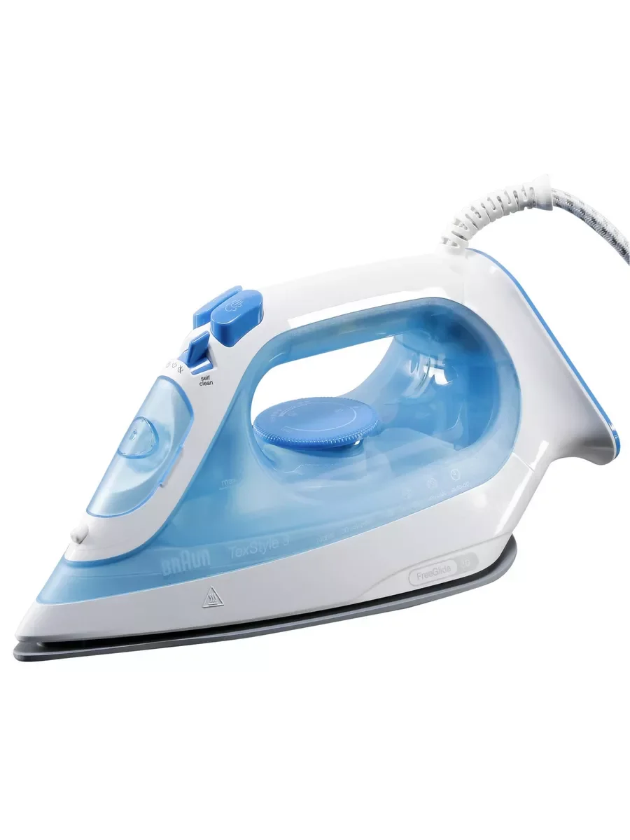Утюг Braun SI3053BL 2400 Вт, удар 170 г/мин, подошва керамика, объём резервуара 270 мл.