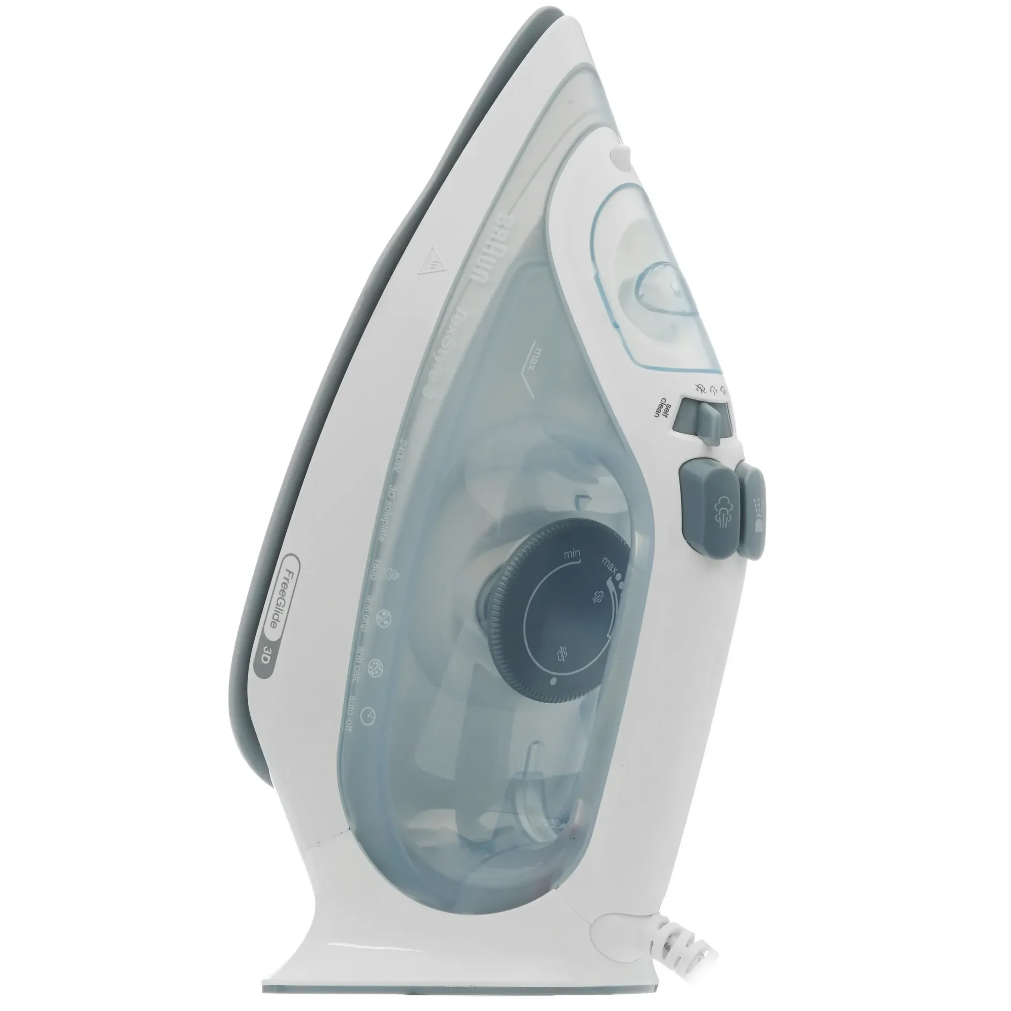 Утюг Braun SI3054GY 2400Вт, пар 45 г/мин, удар 180г/мин, подошва керамика