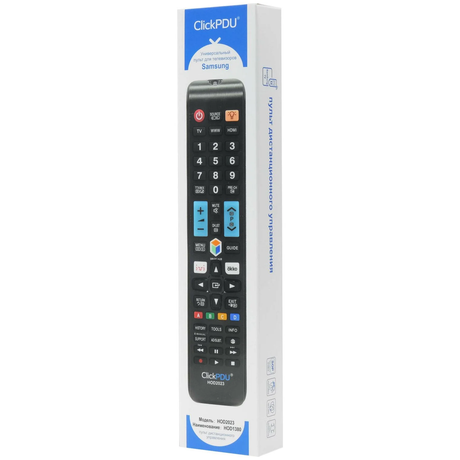 Универсальный пульт ClickPDU HOD2033 для телевзора SAMSUNG (HOD-1380)