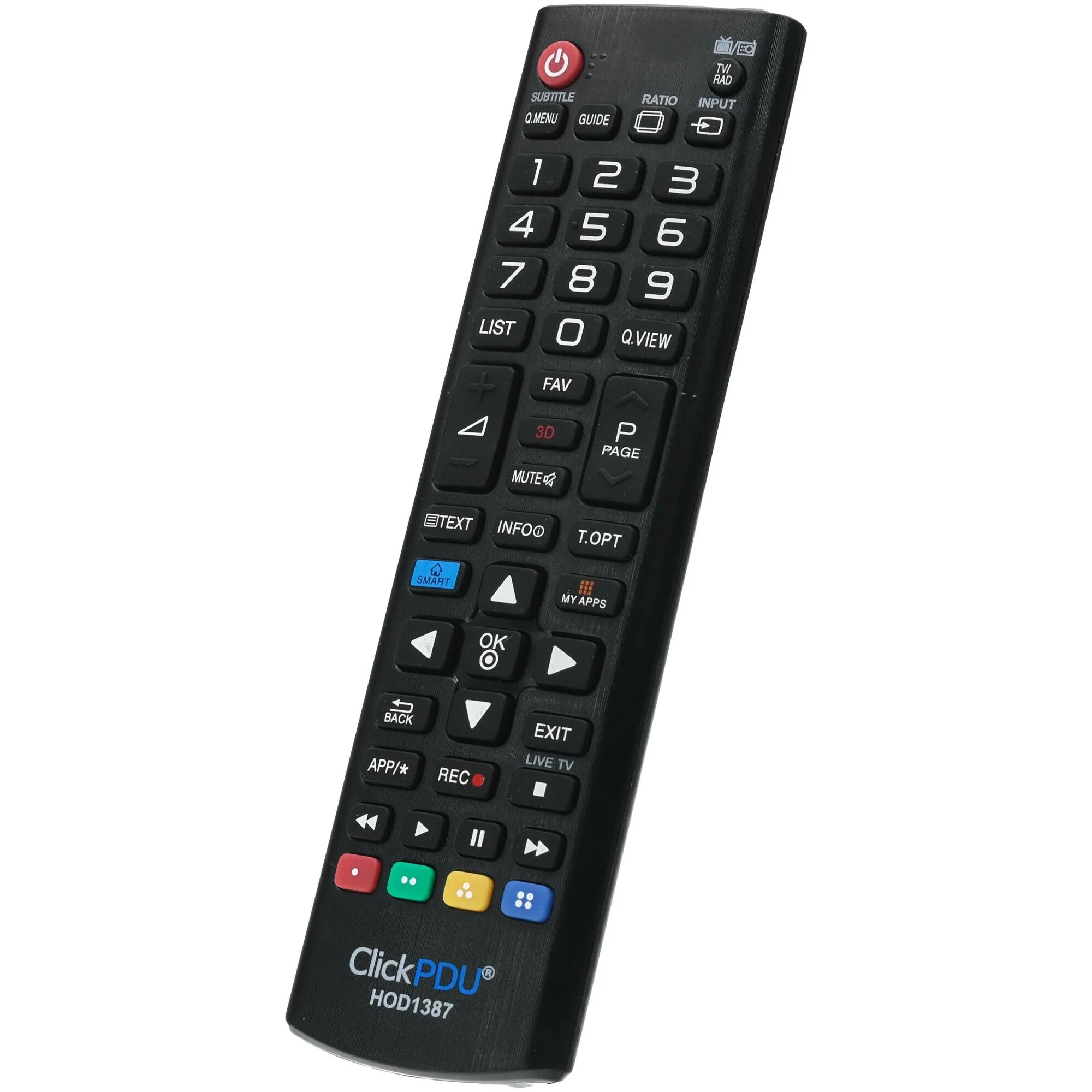 Универсальный пульт ClickPDU для телевизора LG (HOD1387)