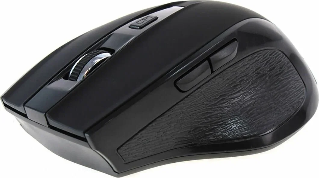 Мышь беспроводная Crown CMM-935W черный, 1600 dpi, радиоканал, USB, кнопки - 6