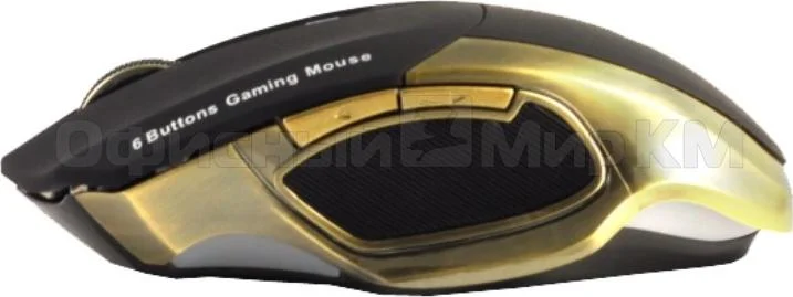 Мышь беспроводная Crown Gaming CMXG-605 черный, 1600 dpi, радиоканал, USB, кнопки - 6