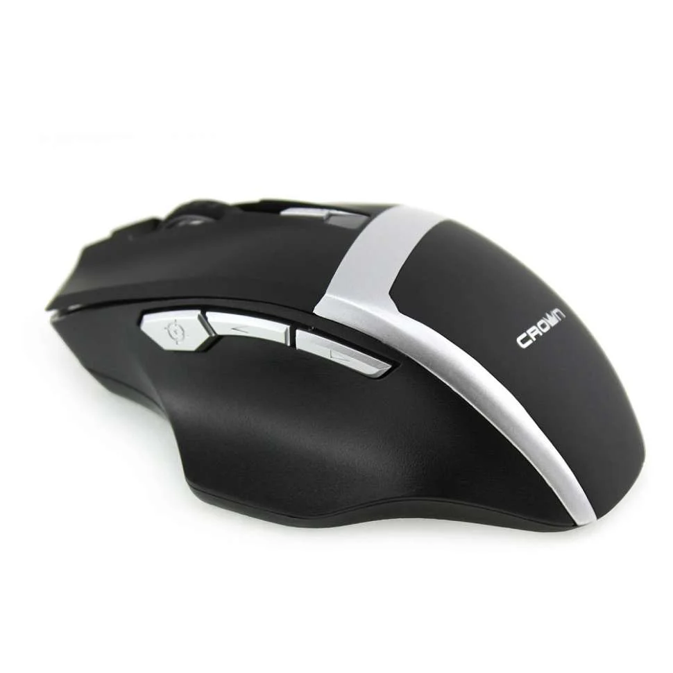Мышь беспроводная Crown Gaming CMXG-801 черный, 1600 dpi, радиоканал, USB, кнопки - 7